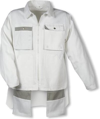 Assent schildersjack 3109 wit maat S
