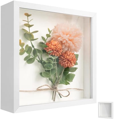 Dailygoods- Fotolijst 30x30 cm - Diepe Fotolijst 3 cm - Transparante Acrylplaat - Vierkant Frame - Kunstplaat - Ideaal Cadeau voor Bruiloften - Schaduwdoos