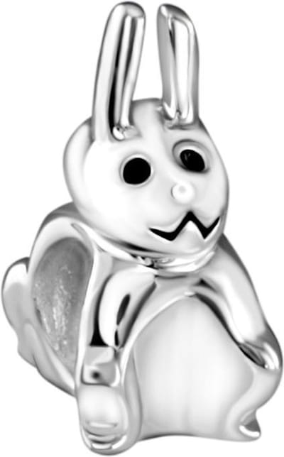 Quiges - 925 - Zilveren - Bedels -Sterling zilver - Beads - Konijn Kraal Charm - Geschikt – voor - alle bekende merken - Armband Z049