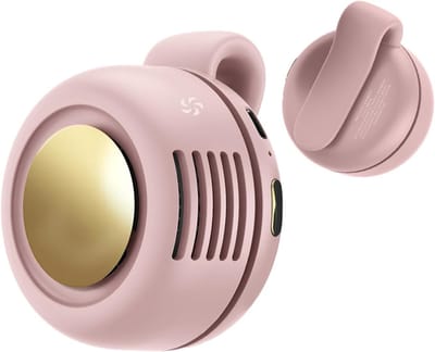 Draagbare clip-ventilator, tailleclip-ventilator, mini-ventilator, draagbare stille mini-bladeloze ventilator met 360° clip, 3 snelheden, heup-ventilator, nekventilator voor outdoor reizen