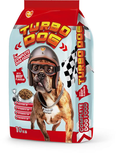 Turbo - Hondenvoer - Hondenbrokken - Adult - Rundsmaak - 10kg