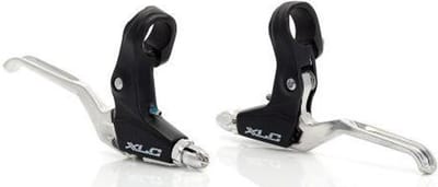 XLC Remgreep BL-V04 – V-Brake – Duimschakelaar/Draaischakelaar – Aluminium – Zwart/Zilver