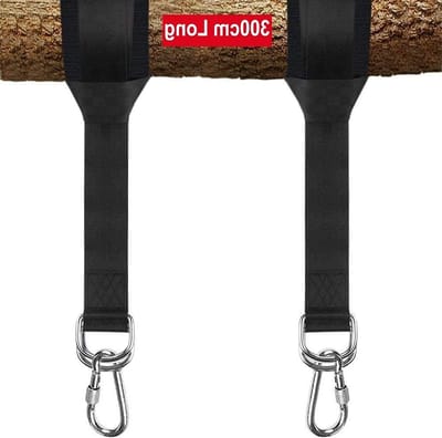 Hammock Bevestigingsset met 300 cm Boomriemen, Veiligheidsluiting en Beschermkussens voor Tuin en Buitengebruik