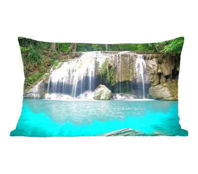 Sierkussens - Kussentjes Woonkamer - 50x30 cm - Water - Waterval - Bomen