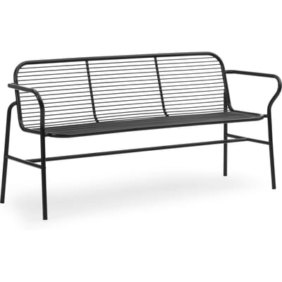 Normann Copenhagen Vig Outdoor Eetbank - zwart/zwart