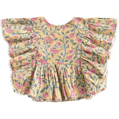 Louise Misha Top Izia Lemon Flowers Größe: 3M | Hemden Outlet | Unisex