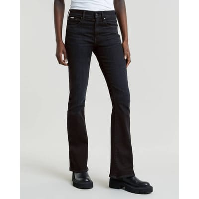 Jeans G-Star Raw D21290-A634 G730 - 3301 FLARE-WORN IN BLACK VORTEX
