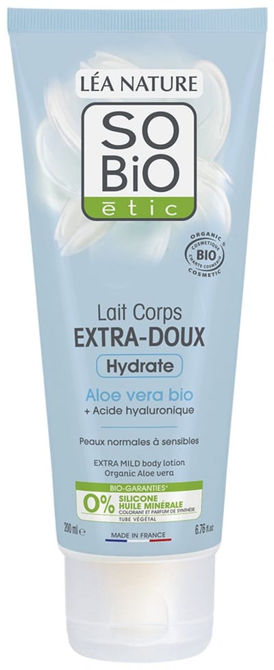 SO’BiO étic Bodylotion extra mild aloe vera 200 Milliliter