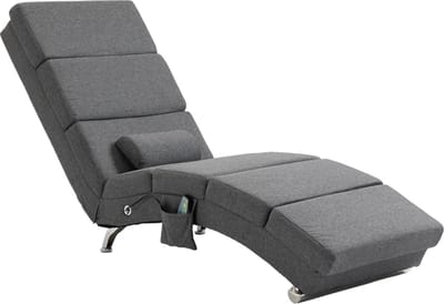Fauteuil - Relaxzetel - Relaxstoel - Relaxfauteuil - Stoel - Met armleuning - Voor één Persoon - Grijs