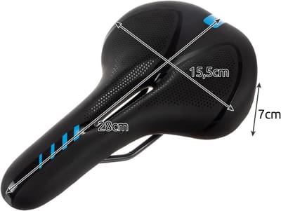 Comfortabel Fietszadel met Geïntegreerd LED-Veiligheidslicht voor Dames en Heren