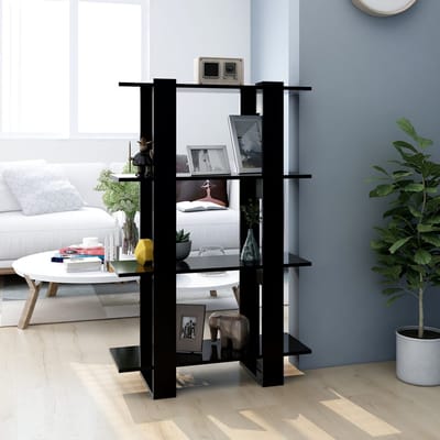 vidaXL - Boekenkast/kamerscherm - 80x30x123,5 - cm - zwart
