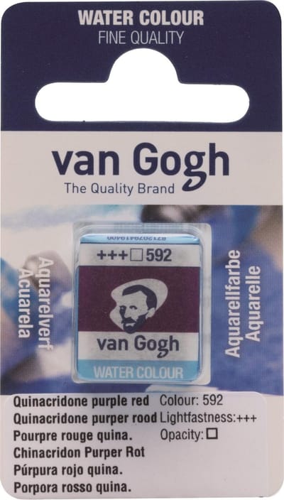 Aquarelverf - 592 Quinacridone Purper Rood - van Gogh - Napje