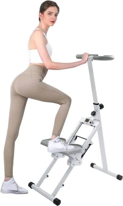 Inklapbare Trapstepper - Mini Stepper Fitness - Thuis Trainen - Hydraulisch Systeem - Compact Ontwerp - Zwart