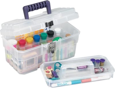 Art Supply Craft Opbergtool Box semi-clear - 356 cm kunststof - handige opslag