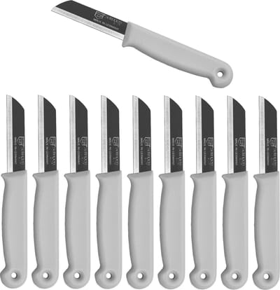 Solingen Schilmesje – RVS Glad – 16 cm met Blade Cover – Wit – 500 Stuks
