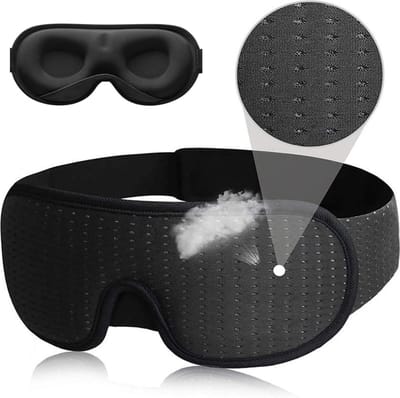 Luxe Slaapmasker - 3 D Ergonomisch - Traagschuim - Slaap Masker - Oog Masker - Met Opbergtas