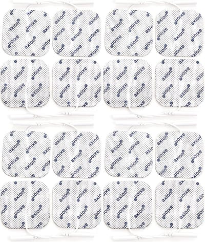 axion® - 16 TENS/EMS Elektroden, 5x5 cm - geschikt voor Axion, Prorelax, Promed, Auvon - 2 mm-stekkerverbinding.