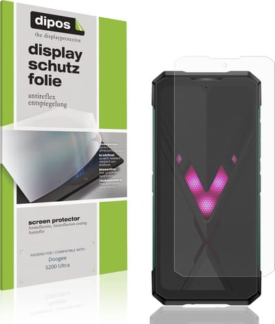 dipos – 4x Matte Beschermfolie geschikt voor Doogee S200 Ultra | Krasbestendige & antireflecterende Screenprotector Ultra-Thin