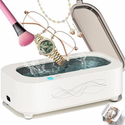 Ultrasone Reiniger - Schoonmaakapparaat - Sieraden Reinigen - 48KHz Trillingen - 350ML Tank - Zilver