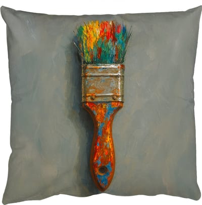 Sierkussens - Kussentjes Woonkamer - 50x50 cm - Verf - Kwast - Schilderij