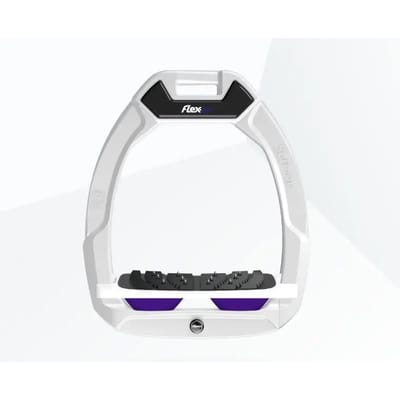Veiligheidsfoxen Ruitersport Incline Ultra Grip Wit/Wit/Paarse Flex-On Safe-On