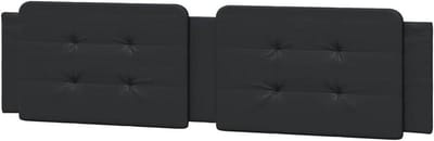 Hoofdbord Kussen - Bed Hoofdbord Kussen - Comfortabel Lezen - Duurzaam Kunstleer - 200 cm - Zwart