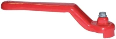 Handvat voor kleppen - Kraanhendel Klepsteel - Leidingen Onderhouden - Mechanische Bediening - 1 1/4 Inch - Rood