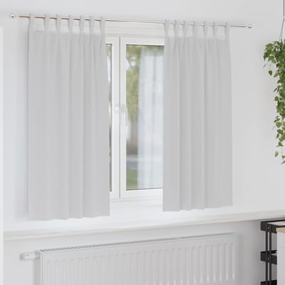 vidaXL Zwart-out Gordijnen met Ringen 2 st Bleekgrijs 175 x 140 cm