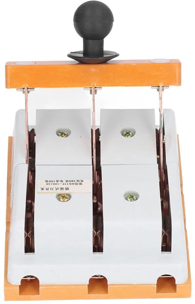 aladdien - 380V 100A Messchakelaar - Dubbele Worp - Vlamvertragend - 3-polige Schakelaar - Elektrische Rem - Veiligheidsmesschakelaar - Geschikt voo..