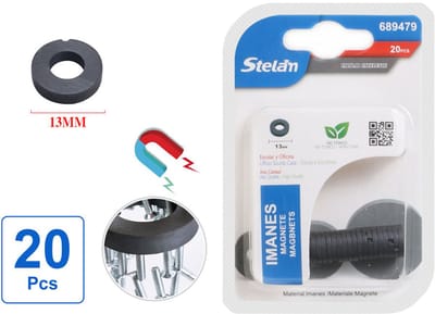 Decopatent - 20 Stuks Super sterke Magneten - Rond - 13x13mm - Zwarte magneten - Neodymium magneet sterk - Magneten koelkast - Whiteboard magneten - Kleine magneetjes - Mini magneetjes - Platte magneet - Koelkastmagneten - Koelkast magneten