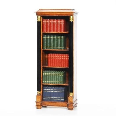 Mini Mundus 40103 Boekenkast Bouwpakket Schaal 1:12 – Houten Miniatuur Kast om te Verven of Beitsen