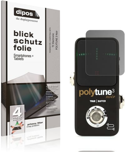 dipos – Matte Privacy Screenprotector geschikt voor TC Electronic POLYTUNE 3 Noir | Anti-Spy Beschermfolie