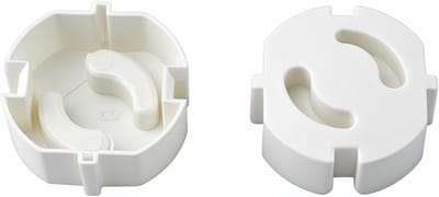 Set van 25 Stopcontactbeschermers voor Kinderen, Veiligheid, Wit Plastic, Kindveiligheid, Stopcontactafdekking, Huishoudelijke Veiligheid