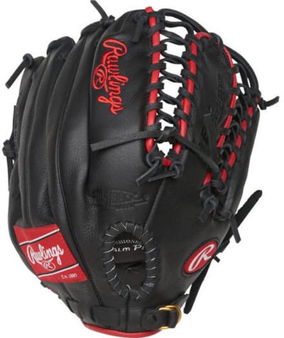 Rawlings - MLB - Honkbalhandschoen - Pro Taper - SPL1225MT - Jeugd - 12,25 Inch - Trap-Eze web - Zwart/Rood