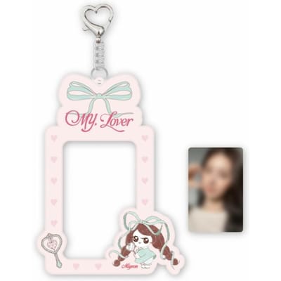 Miyeon   12 Pvc Foto Kaarthouder Sleutelhanger   2e Mini Album white