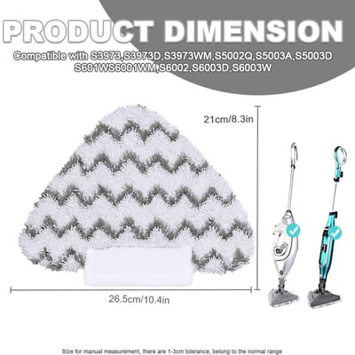 Geschikt voor shark S3973D S3973 S5003D S6002 microvezel stoommop vervangend kussen 3 stuks