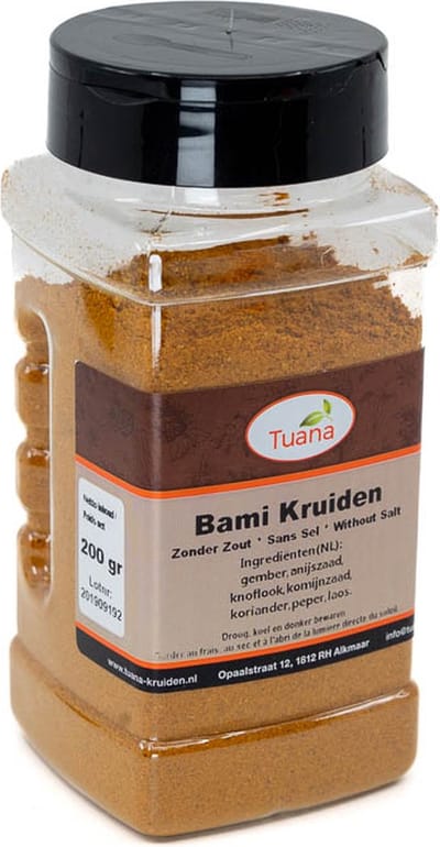 Tuana Kruiden - Bami Kruidenmix - Strooibus 140 Gram - Tuanashop - MP-B-0003