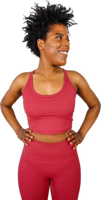 Yoga Set Dames – High Waist Sportlegging + BH Top – Naadloze Fitness Set – Dry Fit – Gym & Pilates Outfit - Rood