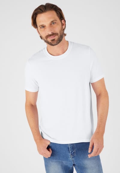 Damart - T-shirt met korte mouwen thermoregulerend Evolutyl - Heren - Wit - (86-93) S