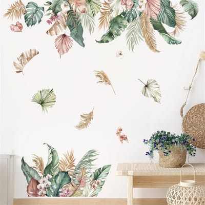 Dailygoods - Boho Tropisch Blad Muurstickers voor Wanddecoratie