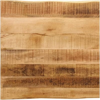 Houten Tafelblad - Blad voor Tafel - Keuken of Bureau - Levende Rand - 60x60 cm - Natuurlijk Hout