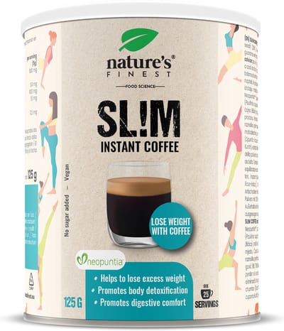 Nature's Finest Sl!m Coffee - Functionele Koffie met Neopuntia™, Guarana en Artisjok - 125 g