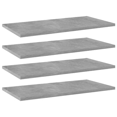 vidaXL - Wandschappen - 4 - st - 60x30x1,5 - cm - spaanplaat - betongrijs