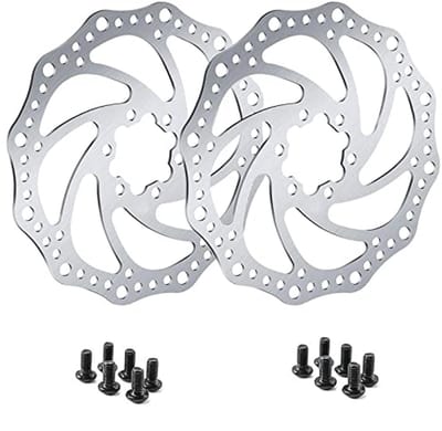 Fietsremschijf set 160mm / 180mm - 2 stuks roestvrij staal met schroeven