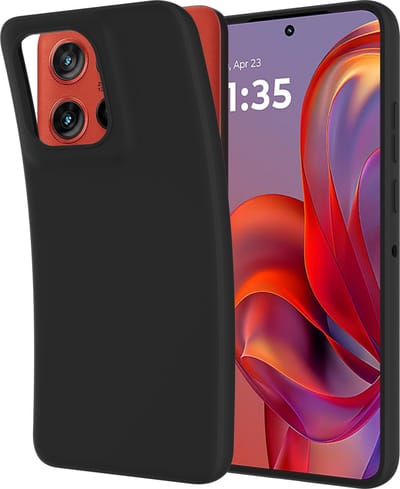 Cazy hoesje geschikt voor Motorola Edge 60 Neo Hoesje Siliconen - Flexibele Case - Zwart