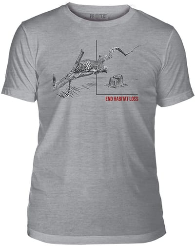 T-shirt End Habitat Loss Leopard Tri-Blend S