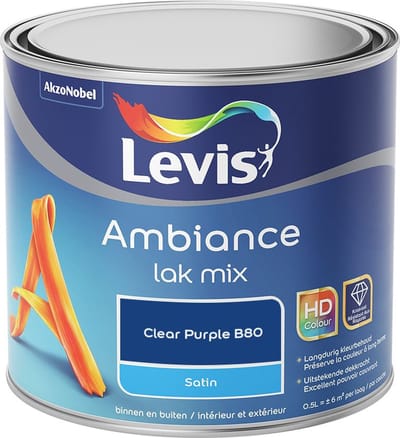 Levis - Ambiance Lak Satin Mix - Clear Purple B80 - Mengverf - 0,5 L