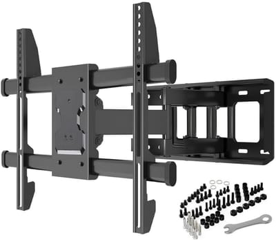 Aura® TV Beugel Draaibaar en Kantelbaar - TV Beugel Draaibaar - TV Beugel Kantelbaar - Zwart- 45cm x 23cm x 8cm