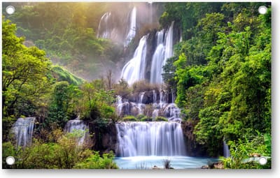 Thi lo su (tee lor su) - de grootste waterval in Thailand - Tuinposter 160x100 - Wanddecoratie - Landschap