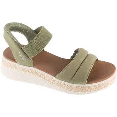 Skechers-instappers: BOBS Sun Ray, Dames groene Sandalen 36 groen